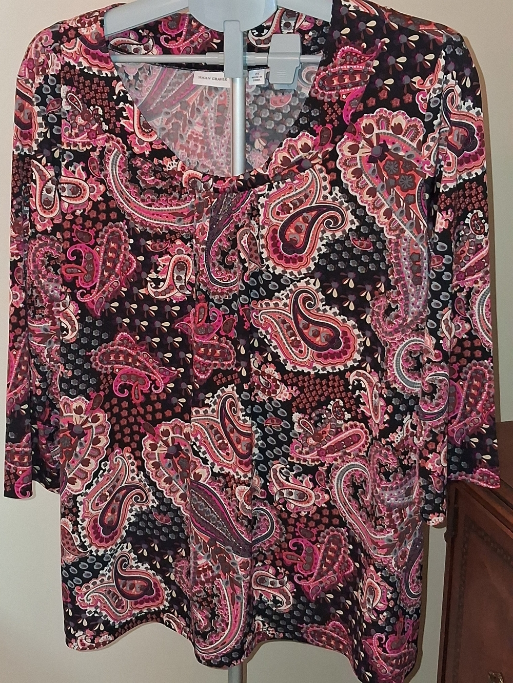 Susan Graver  Paisley Tunic Top